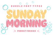 Magic Balloon - Cute Bubble Font, a Sans Serif Font by KiddoGlyphs Studio (Thumbnail 3 of 5)