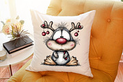 Funny Christmas Goose PNG Clipart, an Illustration by Sublimation Artist (Thumbnail 6 of 6)