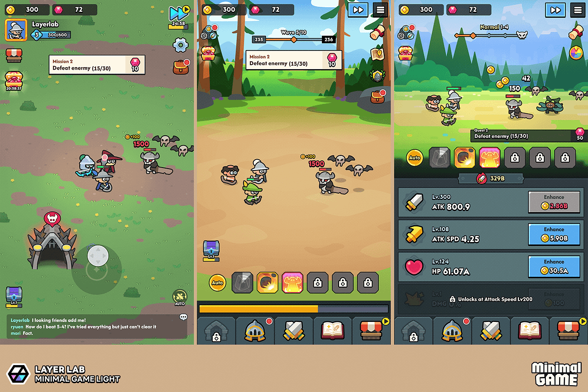 GUI Pro - Minimal Game Light, an UI Kit Template by LAYERLAB (Photo 21 of 51)
