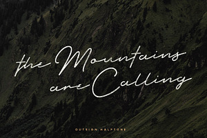 Outdoors Signature Vintage Typeface