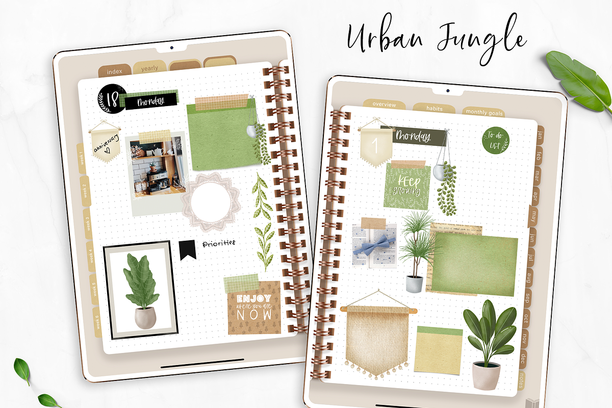 GoodNotes Botanical digital stickers, an Illustration by Oh Mia Studio (Photo 2 of 4)