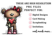 Whimsical Christmas Teddy Bear PNG, an Illustration by OK Design (Thumbnail 2 of 6)