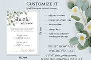 Wedding Shuttle service sign, a Card Template by EvaTemplates (Thumbnail 6 of 6)