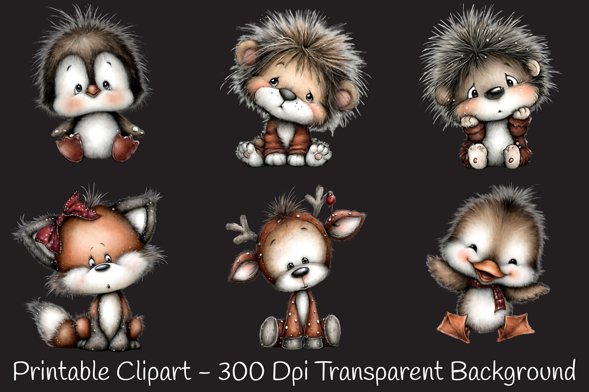 Baby Animal Clipart Bundle, an Illustration by RobertsArt (Photo 3 of 7)
