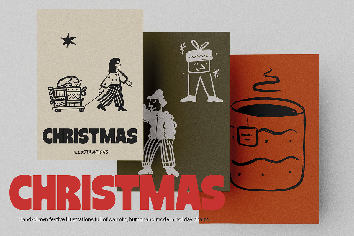Christmas Vector Illustrations, an Illustration by dicreate (Photo 11 of 12)