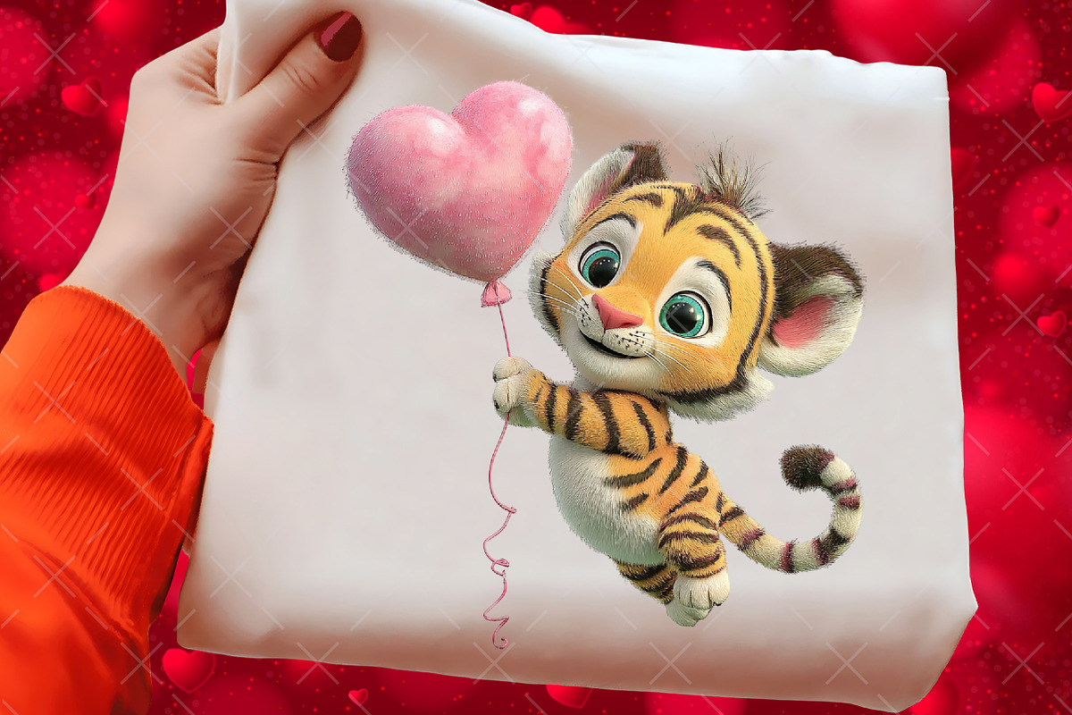 Valentine Kawaii Baby Animals, an Illustration by Craft Nest (Photo 8 of 9)