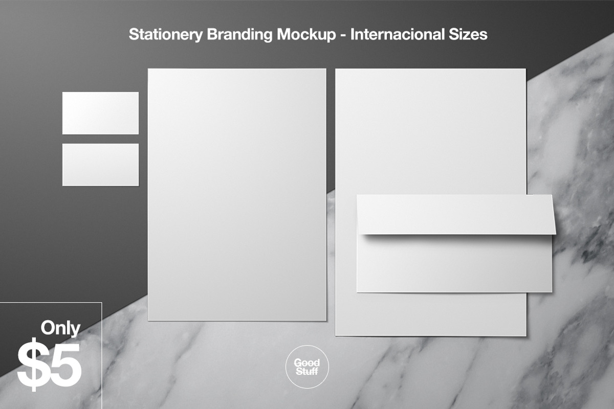 Stationery Branding Mockup - A4, a Packaging Mockup by Good Stuff (Photo 1 of 6)