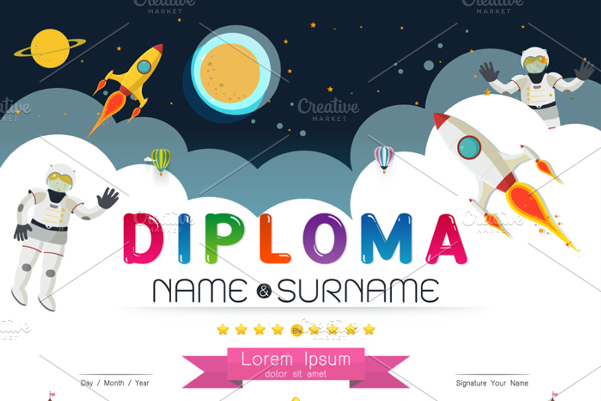 kindergarten template layout space, a Card Template by essense