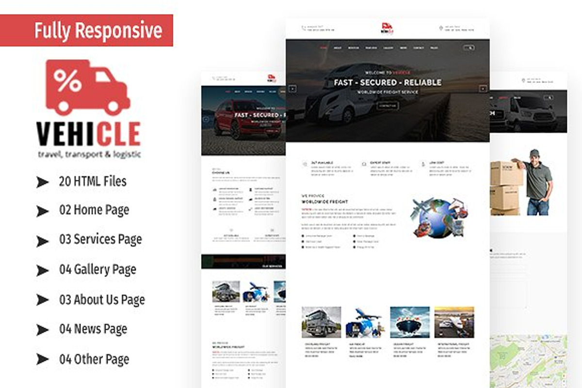 Vehicle - Bootstrap Template, a HTML Template by CreativeGigs (Photo 1 of 6)