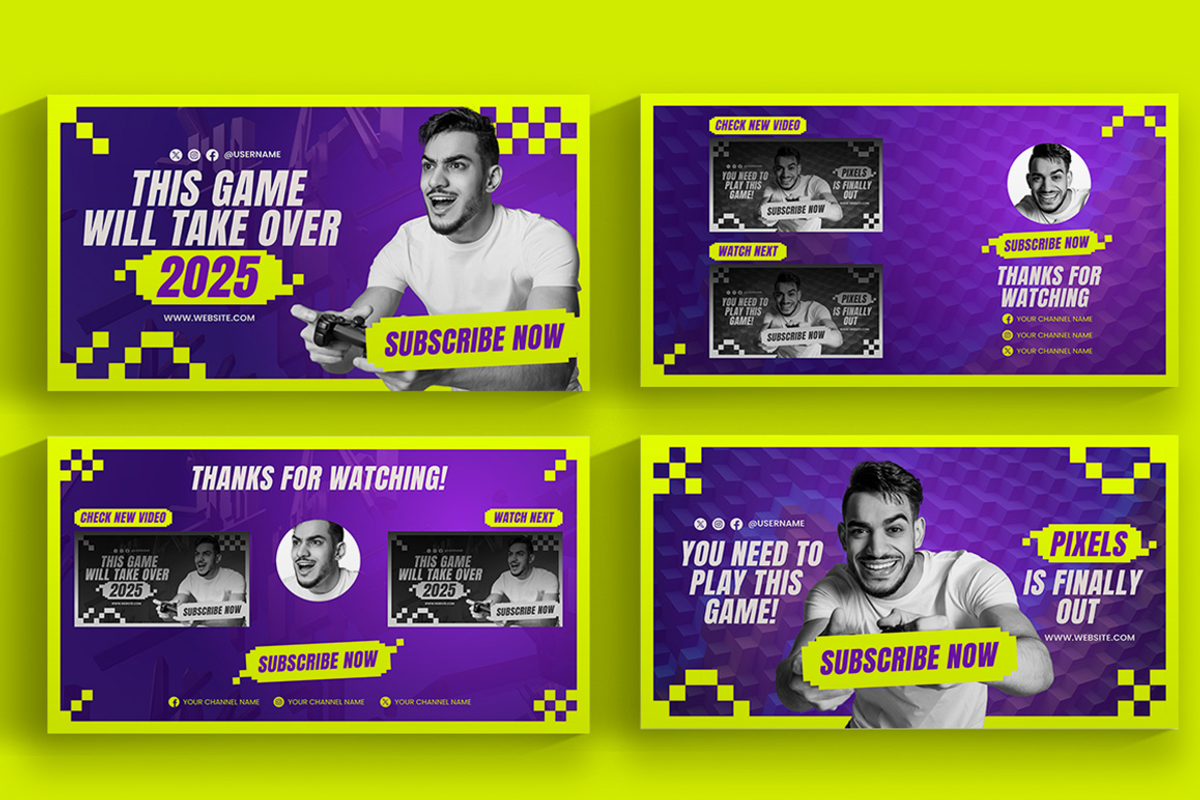 New Game Release Youtube Thumbnail &, a Social Media Template by Attype (Photo 4 of 5)