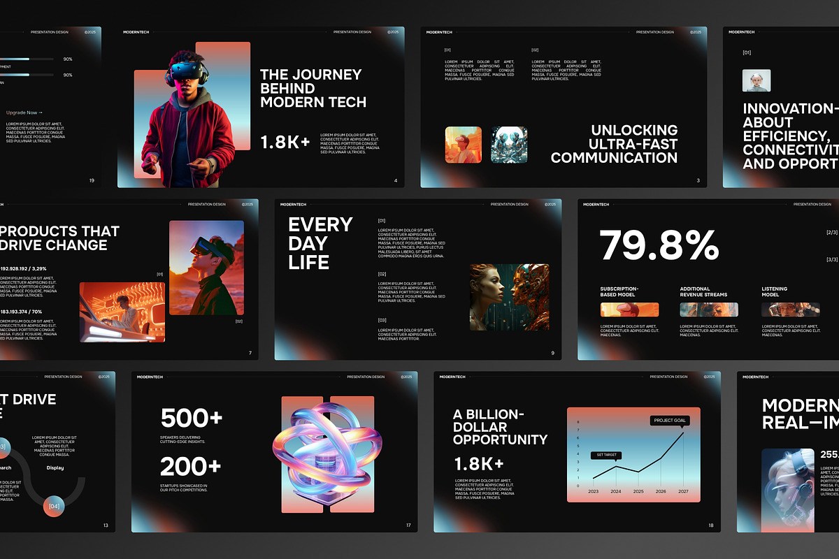 Modern Tech- Presentation PowerPoint, a Presentation Template by Premast (Photo 3 of 5)