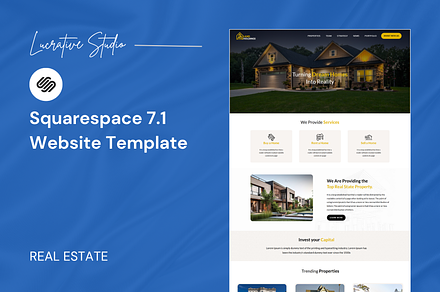 Real Estate Squarespace Template