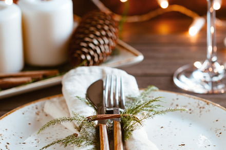 Decorated tableplace containing table, setting, and thanksgiving, a Food & Drink Photo by Edalin's Store