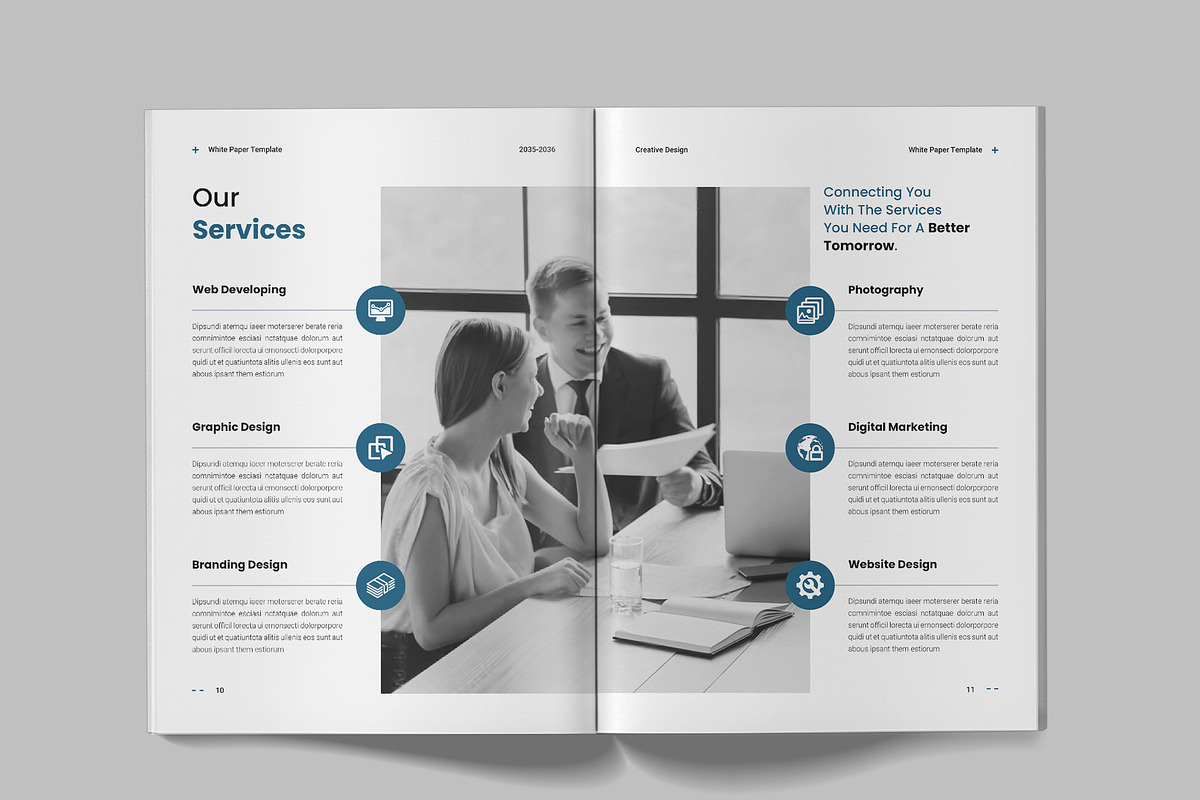 Business White Paper Template, a Brochure Template by Spark_Creative (Photo 7 of 11)