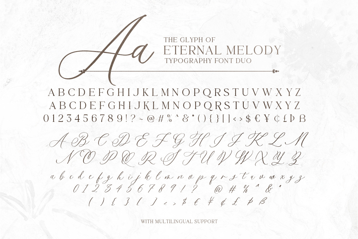 Eternal Melody - Romantic Font Duo, a Script Font by Bale Type (Photo 9 of 10)