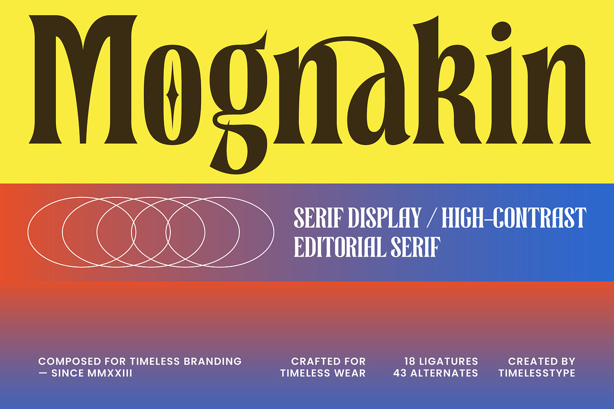 Mognakin Serif Display Font, a Serif Font by timelesstype.co (Photo 1 of 15)