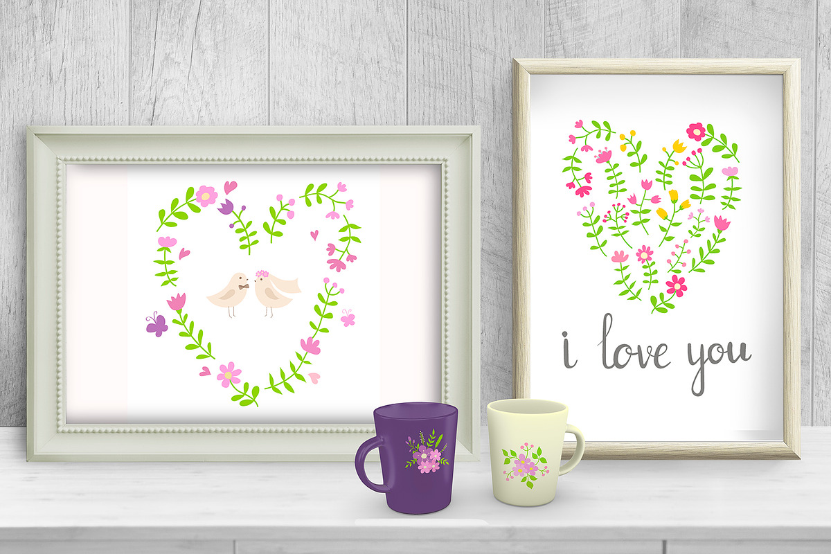 Big floral set, a Decorative Illustration by BerryCaty (Photo 9 of 13)