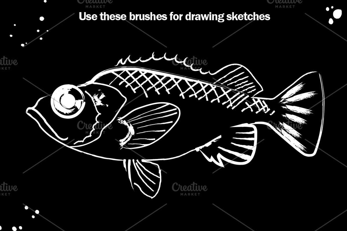 400 ink vector brushes, a Brush Add-On by Anna Violet (Photo 4 of 5)