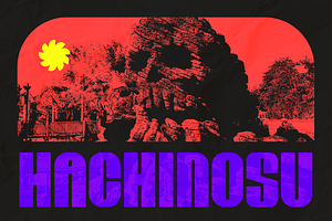 HACHINOSU - Bold Display Font