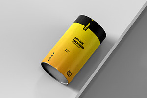 Paper Tube Mockup Round Box 250 Gram