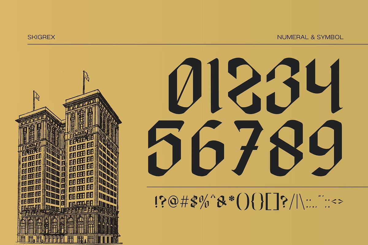 Skigrex Gothic - Blackletter Font, a Blackletter Font by Nirmana Visual (Photo 4 of 7)