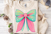 Cute Retro Christmas Coquette Bow De, an Illustration by DreamPrint404 (Thumbnail 2 of 7)