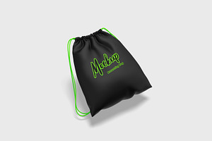 Drawstring Bag Mockups