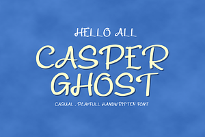 CASPER GHOST HANDWRITTEN FONT