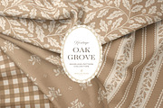 Oak & Acorn Autumn Patterns - Tan, a Pattern Graphic by Eclectic Anthology (Thumbnail 1 of 13)