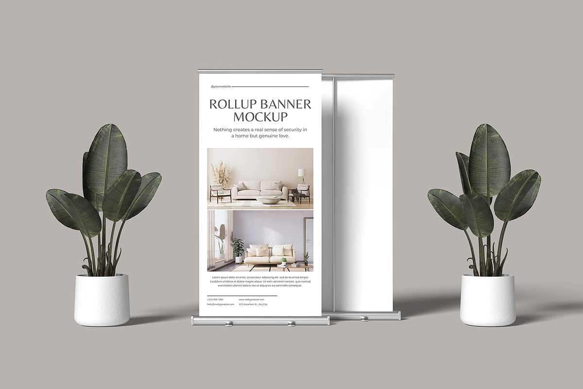 Rollup Banner Mockup, an Advertising Mockup by ZifaraDesign (Photo 11 of 11)