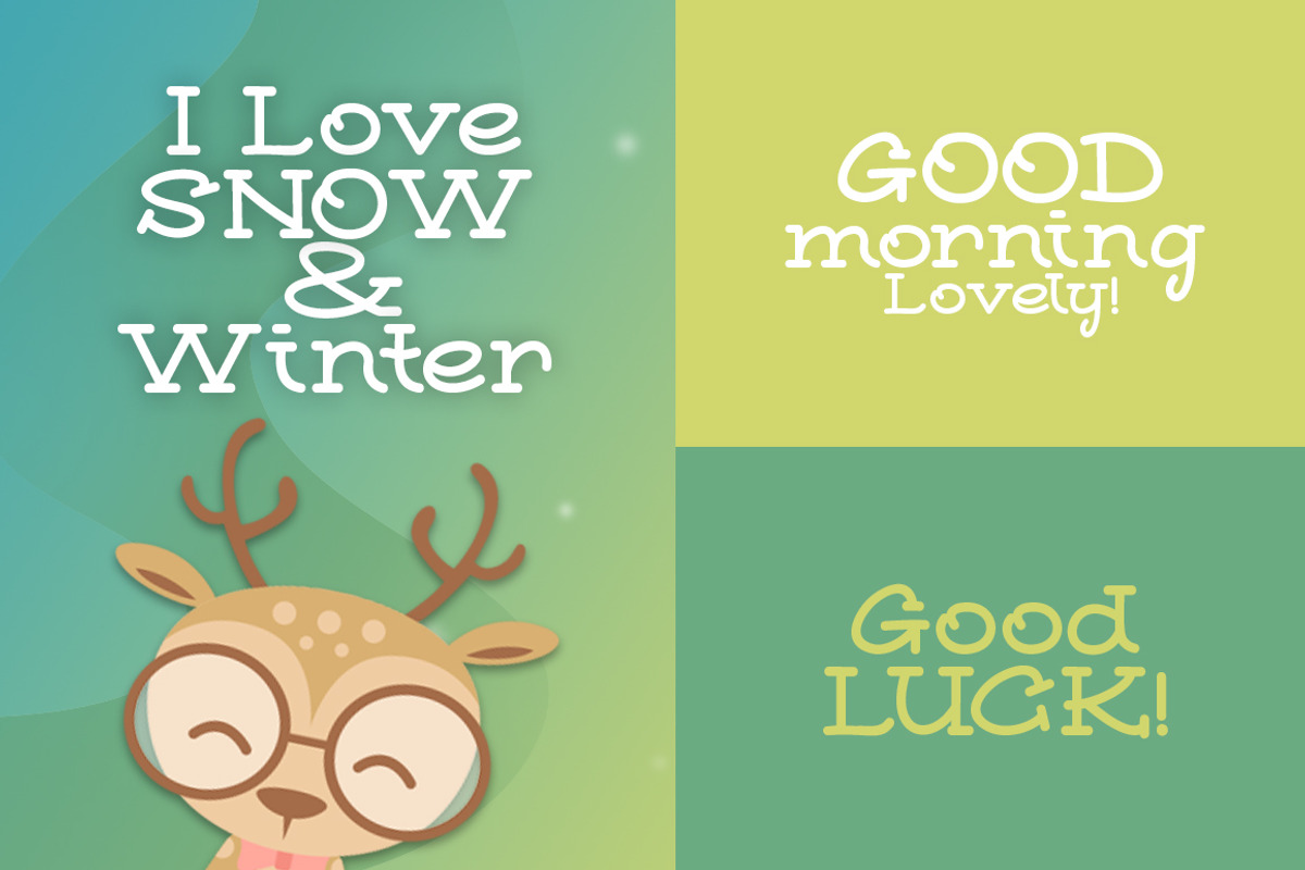 Vixen Deer Font + Vector preview 5