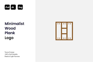 Minimalist Wood Plank Logo, a Branding & Logo Template by Luxury Logos