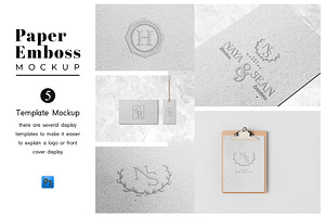 Paper Emboss Mockup