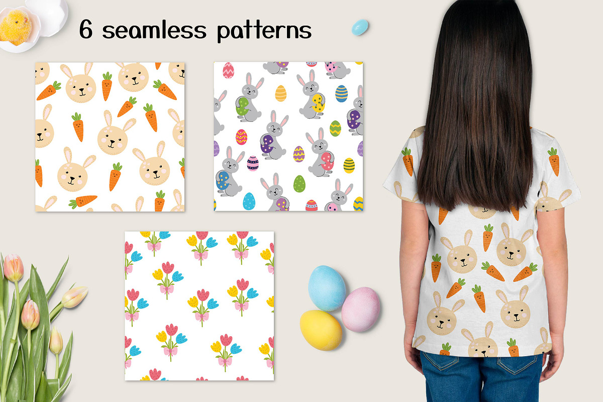 Easter Collection: Clipart, Patterns, a Decorative Illustration by Gulnara Sabirova (Photo 5 of 10)