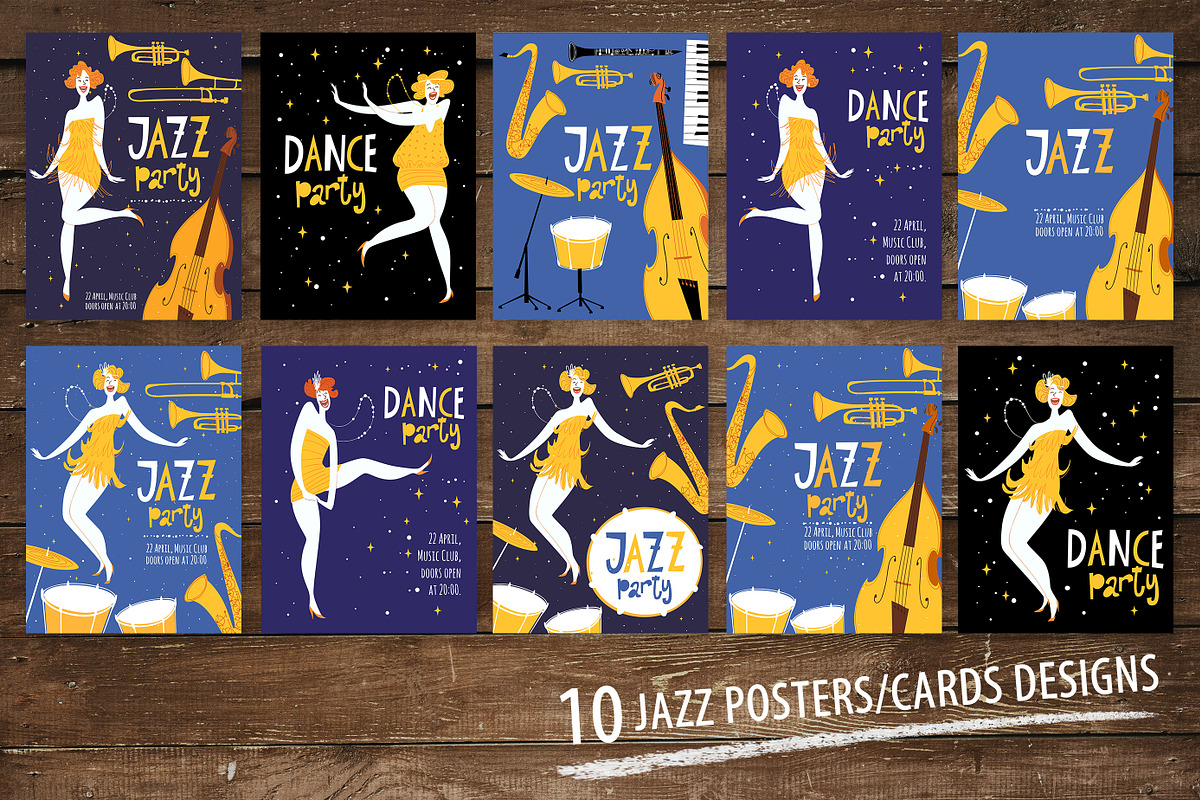 Jazz Posters, an Illustration by Giraffarte (Photo 4 of 7)