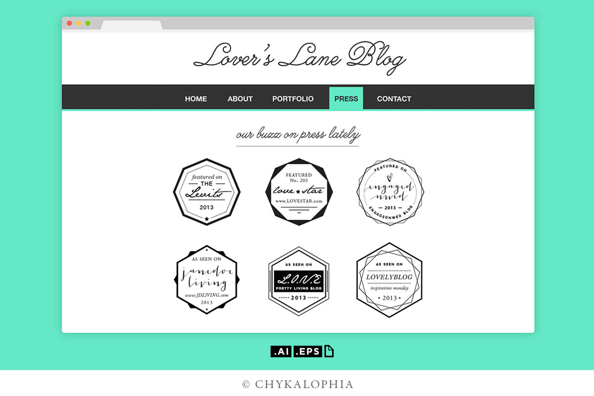 Honeycomb Geometric Badges Vector, a Templates & Theme by theBrandLab.io (Photo 2 of 2)