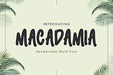 Macadamia Handwritten Font
