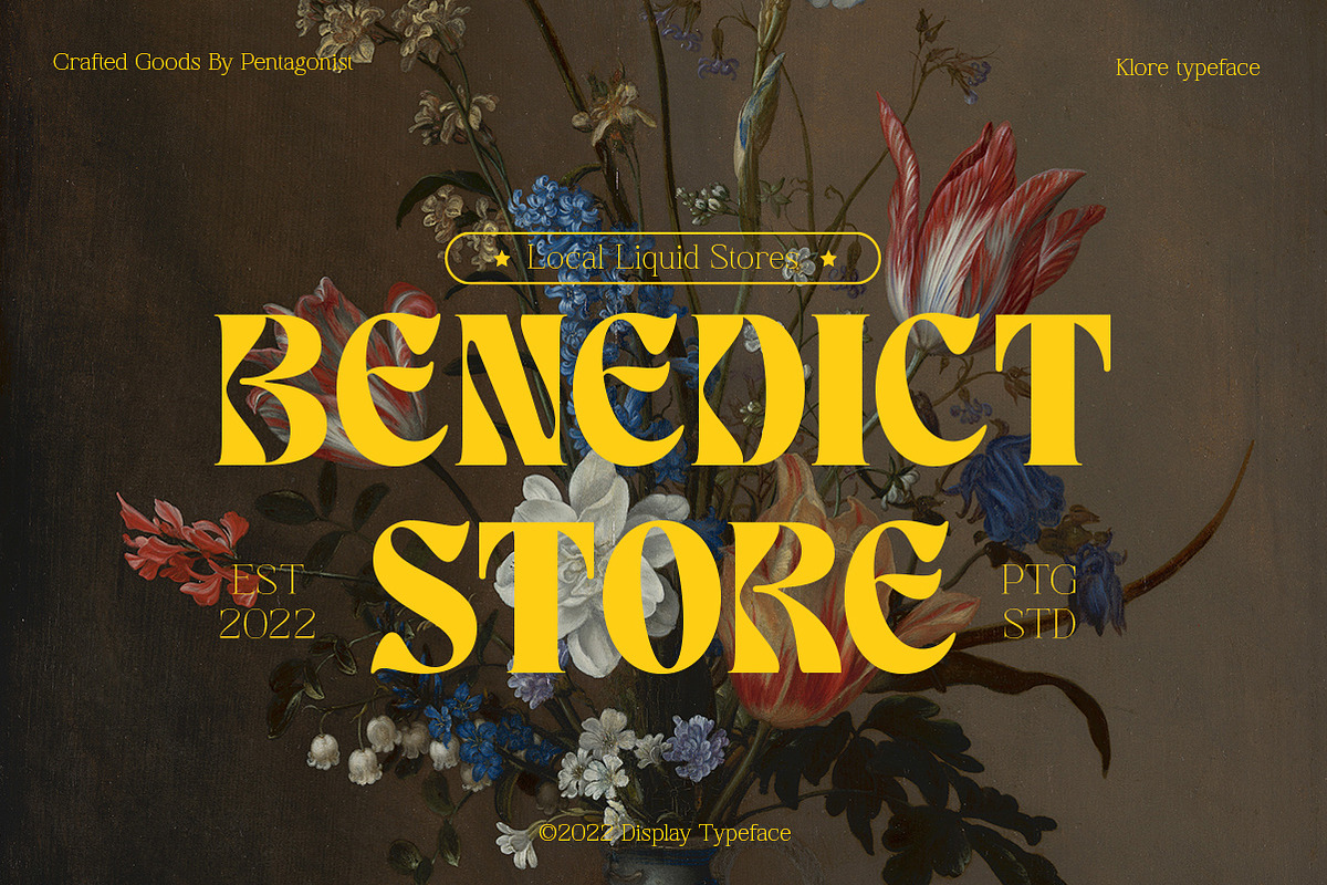 Klore | Vintage Display, a Serif Font by Pentagonistudio (Photo 2 of 13)