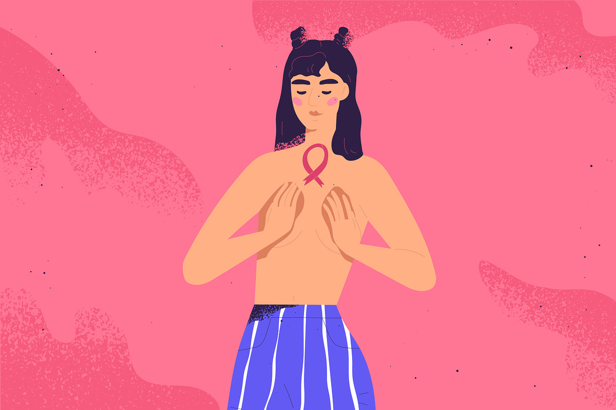 Support Breast Cancer Awareness, a Healthcare Illustration by Good Studio (Photo 2 of 3)