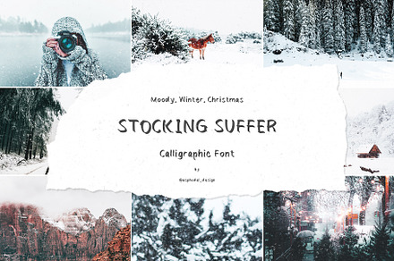 Stocking Suffer Calligraphy Font, a Script Font by n.A Studio