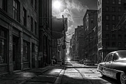 Vintage City Street, a Transportation Illustration by StockVerse Creative (Thumbnail 3 of 4)