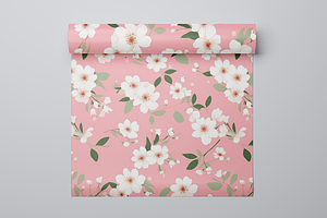 Cherry Blossoms Seamless Patterns