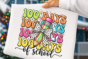 Preppy 100 Days of School PNG Bundle, a Transportation Illustration by SinaCreation (Thumbnail 2 of 7)