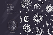 Sun, Moon & Stars Seamless Patterns, a Pattern Graphic by The October Creative (Thumbnail 5 of 12)