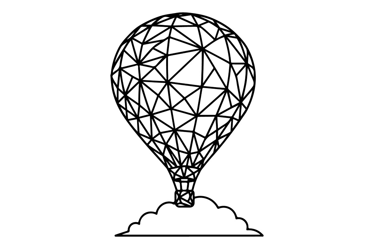 Hot Air Balloon Silhouette Bundle, an Object Illustration by Gaye Art (Photo 12 of 31)