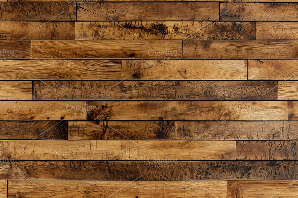 Rustic wooden wall featuring various shades of brown and grain patterns. The pl, a Texture Graphic by Textures & Backgrounds