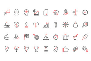 Success cup award icons, a Finance Illustration by Lemberg Vector