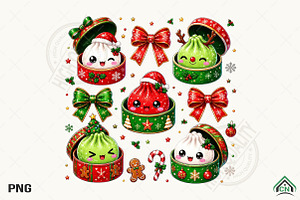 Cute Christmas Dumpling PNG, a Seasonal Illustration by Craft Nest