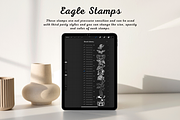 100 Eagle Procreate Stamps, a Brush Add-On by Painter Creative Books (Thumbnail 2 of 9)