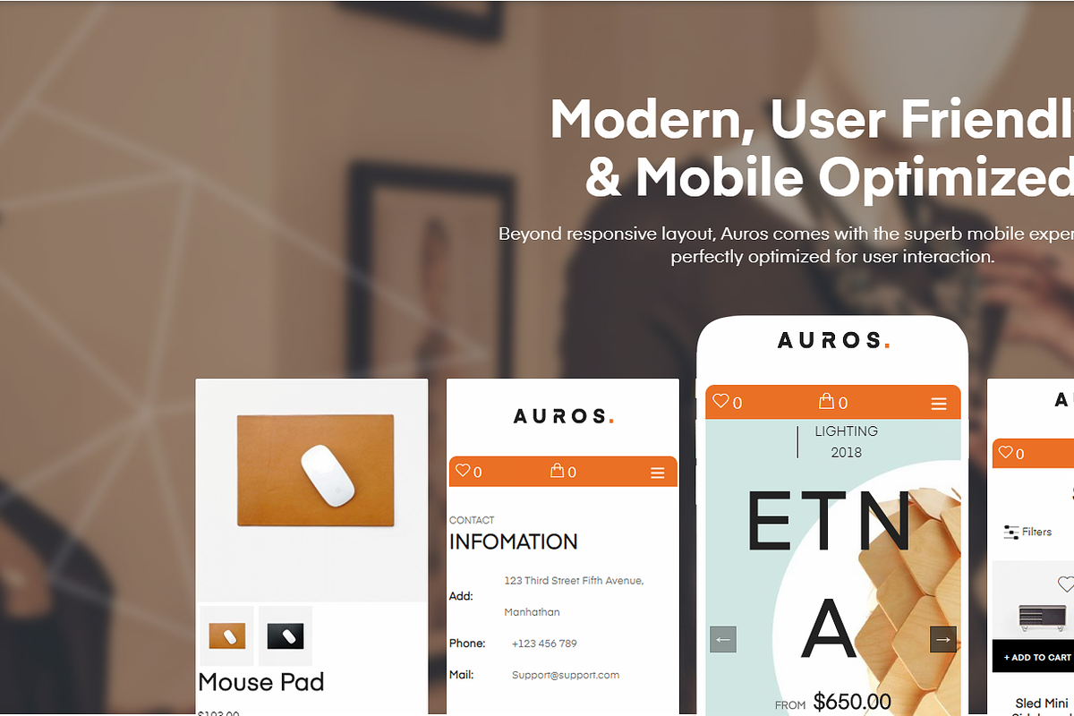 AUROS FURNITURE SHOPIFY THEME, a Shopify Template by junoshopify (Photo 5 of 6)